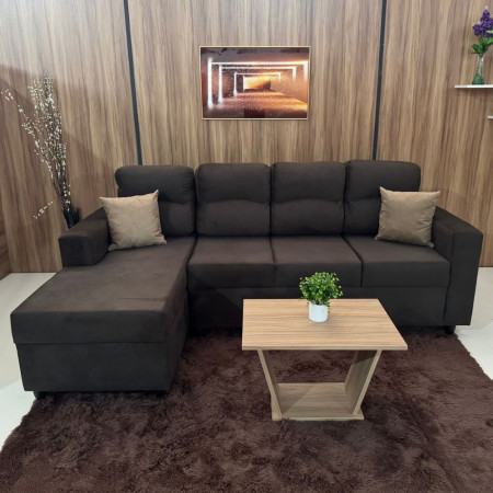 SOFA SAN LORENZO 3+CHAISE MARRON