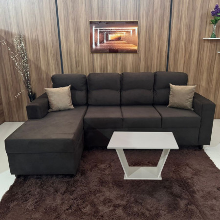 SOFA SAN LORENZO 3+CHAISE MARRON