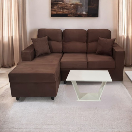 SOFA SAN LORENZO 2+CHAISE  MARRON