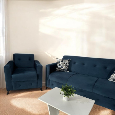 SOFA ITAUGUA 3+1+1 AZUL