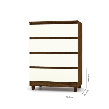 COMODA TURIN IMBUIA/CHAMPAGNE