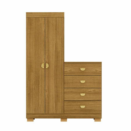 ROPERO CON COMODA CRISTAL NATURE