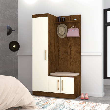 ROPERO NITEROI IMBUIA/CHAMPAGNE