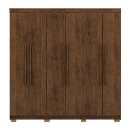 ROPERO LISBOA 6 PUERTAS IMBUIA/RUSTICO