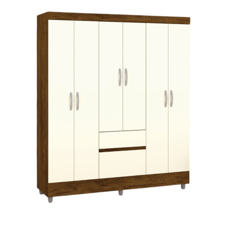 ROPERO ALPES 6 PUERTAS IMBUIA/CHAMPAGNE