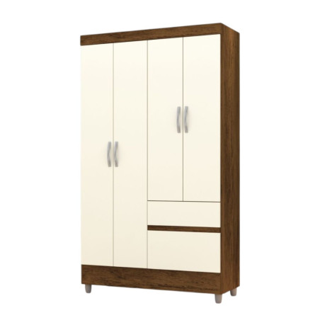 ROPERO ALPES 4 PUERTAS IMBUIA/CHAMPAGNE