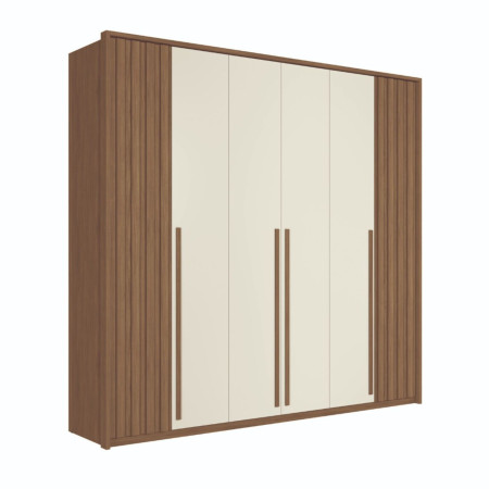 ROPERO COIMBRA 6P CON ESPEJO JATOBA/ARENA