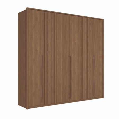 ROPERO COIMBRA 6P CON ESPEJO JATOBA/JATOBA