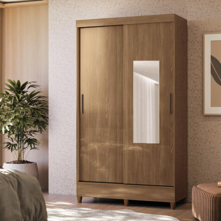 ROPERO FIT 2 PUERTAS CORREDIZAS JEQUITIBA