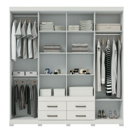 ROPERO NAPOLES 8 PUERTAS BLANCO