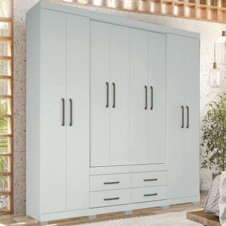 ROPERO NAPOLES 8 PUERTAS BLANCO