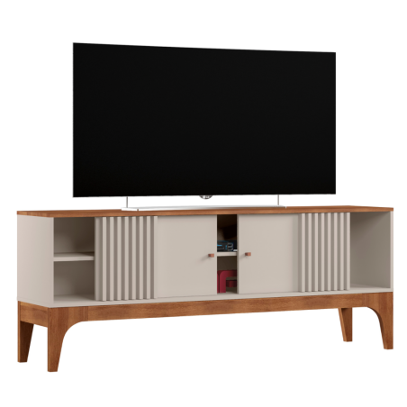 RACK BANCADA FLORENCA PARA TV DE 70” OFF WHITE/MATE