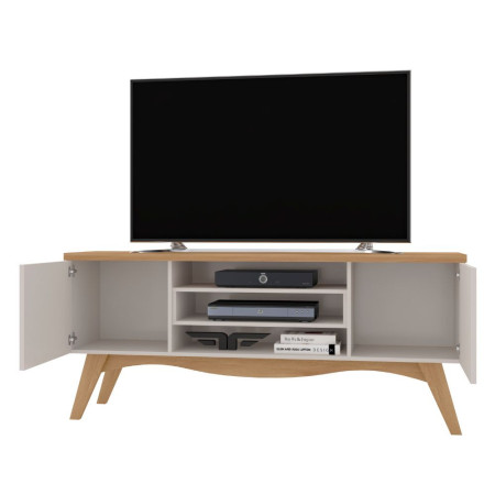RACK BANCADA FLORENCA PARA TV DE 70” OFF WHITE/MATE