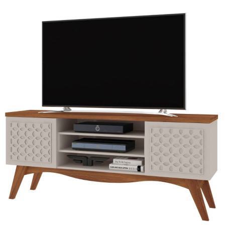 RACK BANCADA FLORENCA PARA TV DE 70” OFF WHITE/MATE