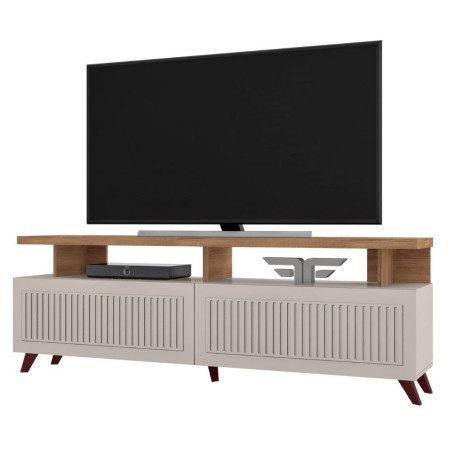 RACK BANCADA FLORENCA PARA TV DE 70” OFF WHITE/MATE