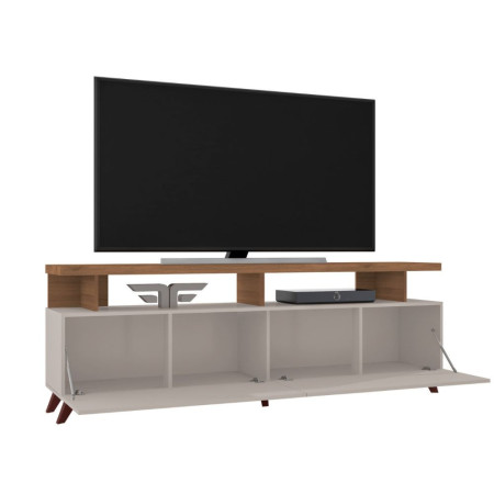 RACK BANCADA FLORENCA PARA TV DE 70” OFF WHITE/MATE