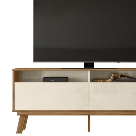 RACK BANCADA FLORENCA PARA TV DE 70” OFF WHITE/MATE