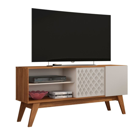 RACK BANCADA FLORENCA PARA TV DE 70” OFF WHITE/MATE