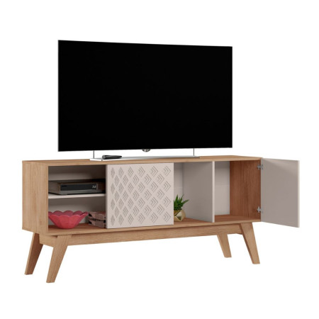 RACK BANCADA FLORENCA PARA TV DE 70” OFF WHITE/MATE