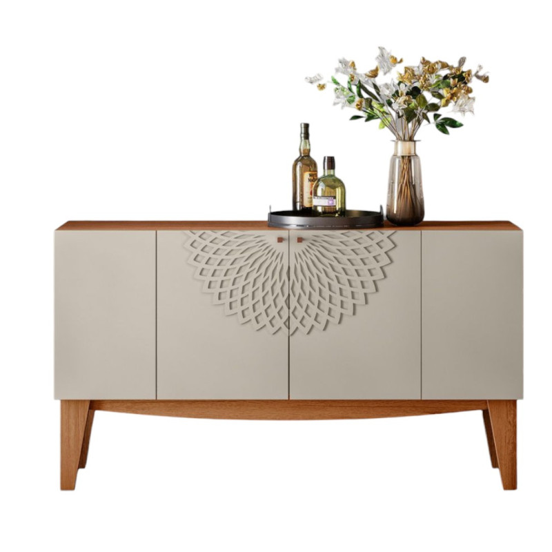 RACK BANCADA FLORENCA PARA TV DE 70” OFF WHITE/MATE