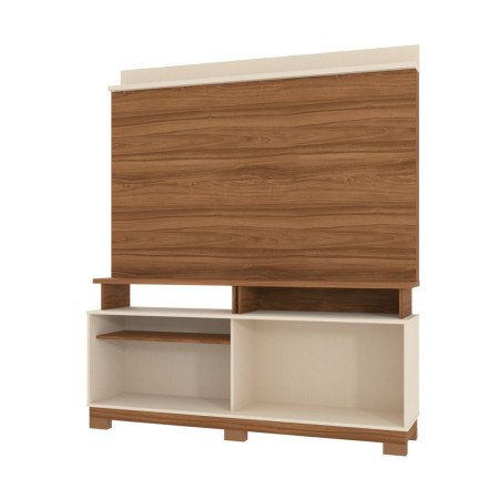 ESTANTE HOME TEATHER DALLAS 1.6 FLEX P/ TV HASTA 65" CINAMOMO MEL/OFF WHITE