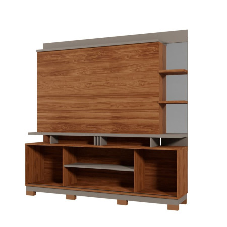 ESTANTE HOME TEATHER DENVER FLEX  P/ TV HASTA 60" CINAMOMO MEL/GRIGIO FOSCO