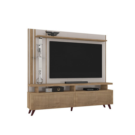 ESTANTE HOME VEGA P/ TV HASTA 65" OFF WHITE/CEDRO