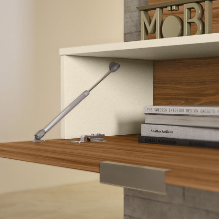 ESTANTE HOME TEATHER VEGAS 1.6 P/ TV HASTA 65" CINAMOMO MEL/PEROLA METALIZADO