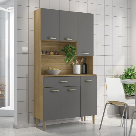 KIT DE COCINA APOLO FREIJO/GRIS