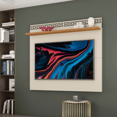 PANEL WIN NEW PARA TV DE 55"  OFF WHITE / CEDRO