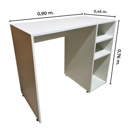 ESCRITORIO 03 CON NICHOS AC&H BLANCO