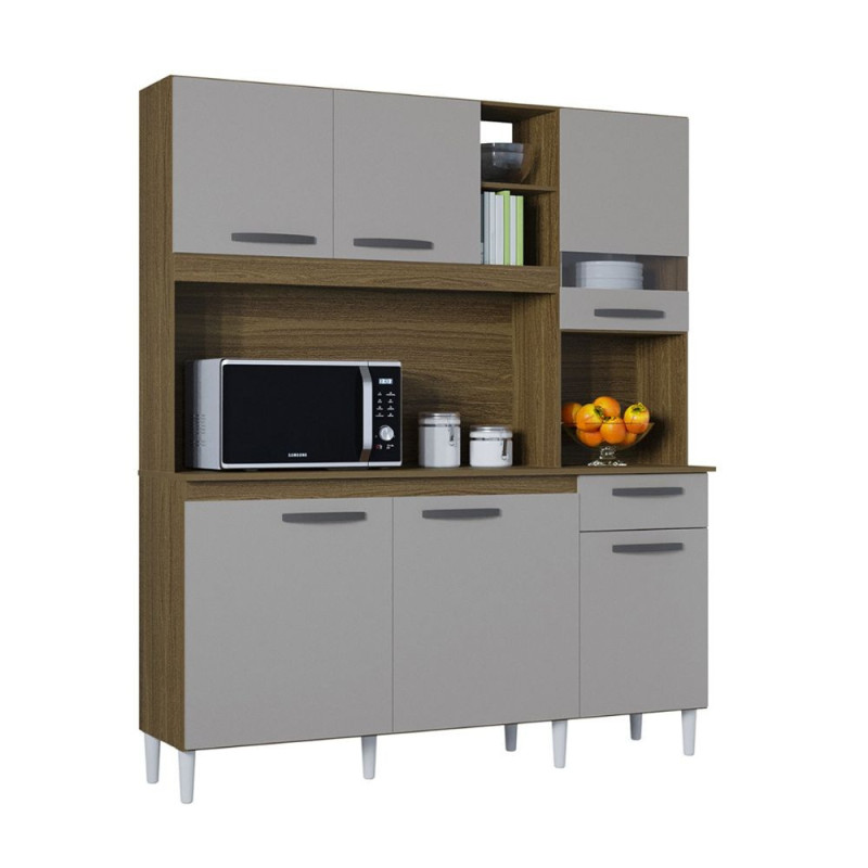 KIT COCINA BARBARA 1,60  CASTAÑO/OFF WHITE