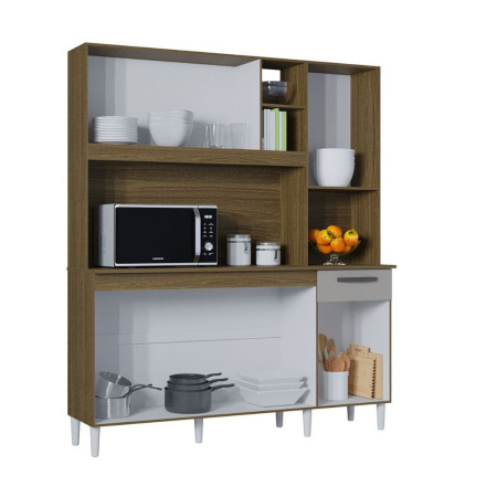 KIT COCINA BARBARA 1,60  CASTAÑO/OFF WHITE