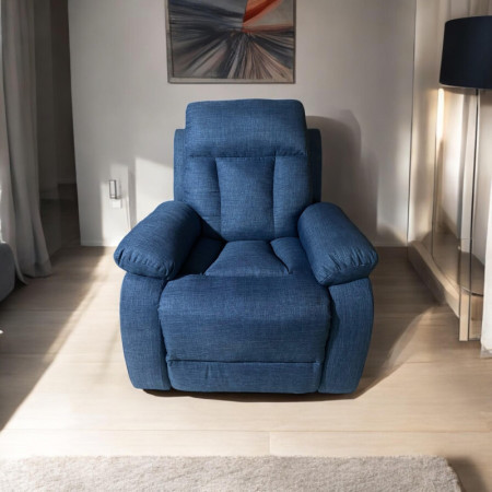 SILLON RECLINABLE BERLIN AZUL