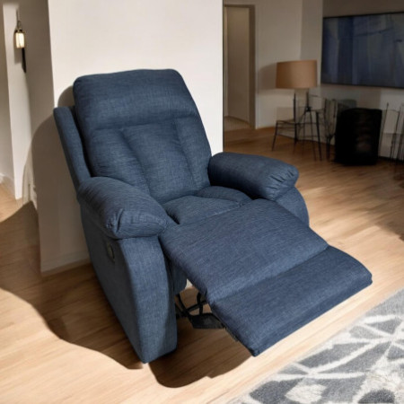 SILLON RECLINABLE BERLIN AZUL