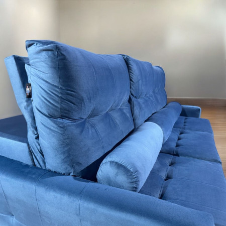 SOFÁ RETRÁCTIL AYOLAS 3 LUGARES AZUL