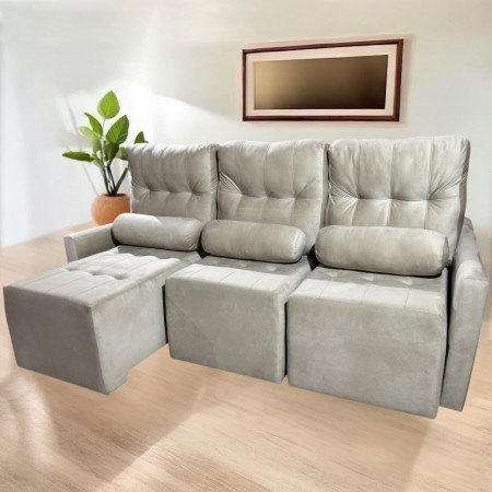 SOFÁ RETRÁCTIL AYOLAS 3 LUGARES BEIGE