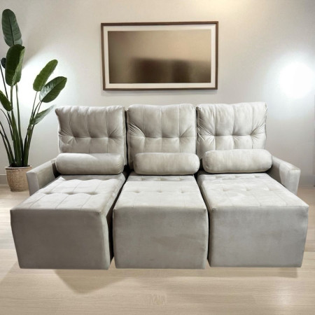 SOFÁ RETRÁCTIL AYOLAS 3 LUGARES BEIGE