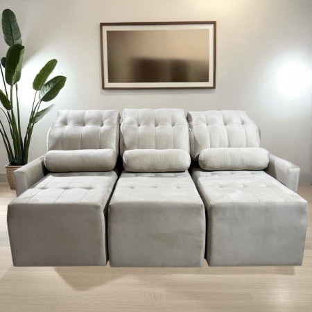 SOFÁ RETRÁCTIL AYOLAS 3 LUGARES BEIGE
