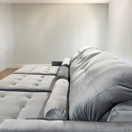 SOFÁ RETRÁCTIL AYOLAS 3 LUGARES GRIS