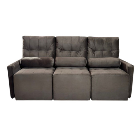 SOFÁ RETRÁCTIL AYOLAS 3 LUGARES MARRÓN