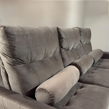 SOFÁ RETRÁCTIL AYOLAS 3 LUGARES MARRÓN