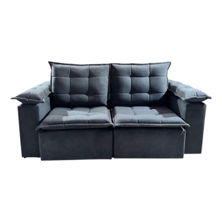 SOFÁ RETRÁCTIL BOQUERON 2 LUGARES GRIS