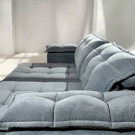 SOFÁ RETRÁCTIL BOQUERON 2 LUGARES GRIS