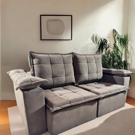 SOFÁ RETRÁCTIL BOQUERON 2 LUGARES MARRÓN