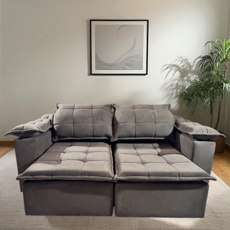 SOFÁ RETRÁCTIL BOQUERON 2 LUGARES MARRÓN