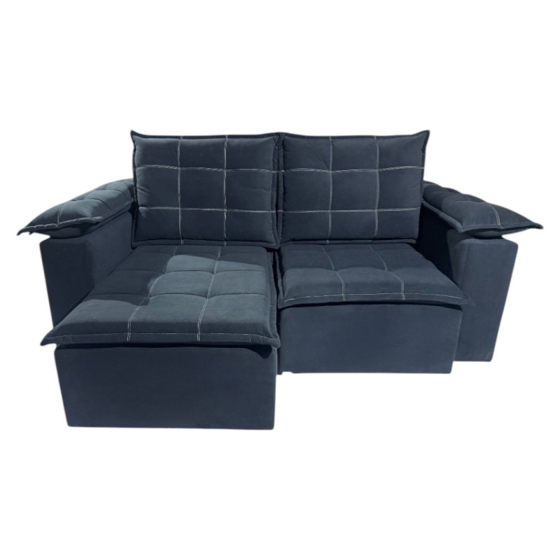 SOFÁ RETRÁCTIL BOQUERON 2 LUGARES NEGRO