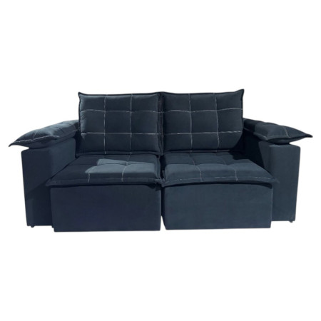 SOFÁ RETRÁCTIL BOQUERON 2 LUGARES NEGRO