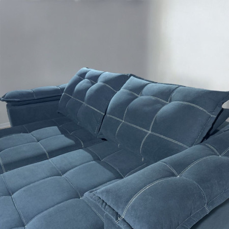 SOFÁ RETRÁCTIL BOQUERON 2 LUGARES NEGRO