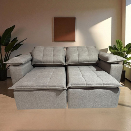 SOFÁ RETRÁCTIL BOQUERON 2 LUGARES MARRÓN PINO